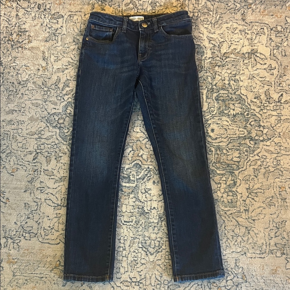 Warp + Weft Kids Dark Blue Straight Leg Jeans